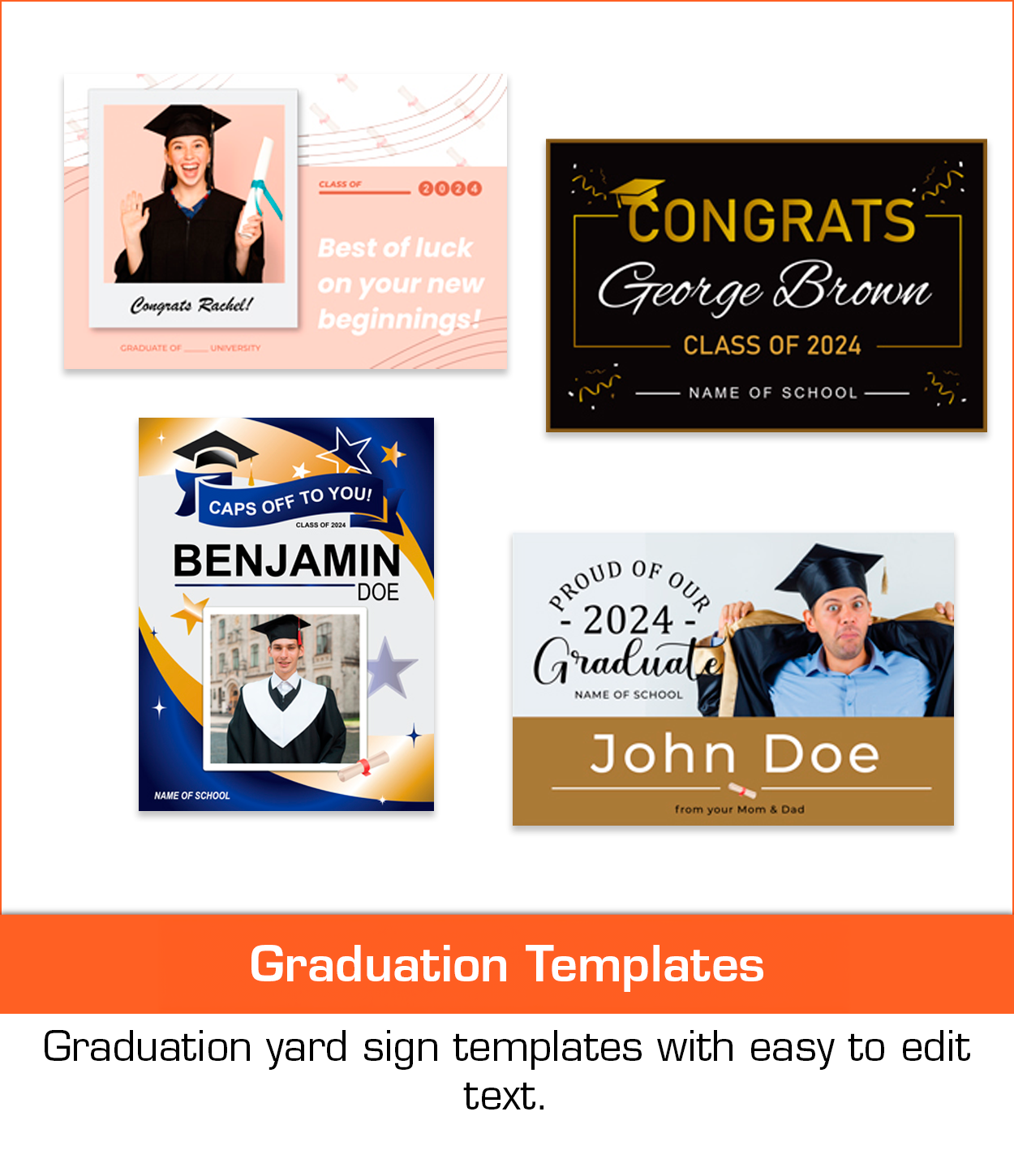 Grad Sign Templates Template List